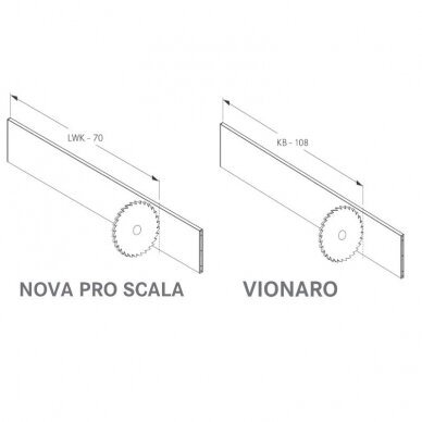 Tavinea Optima divider profile, 1098 mm 7