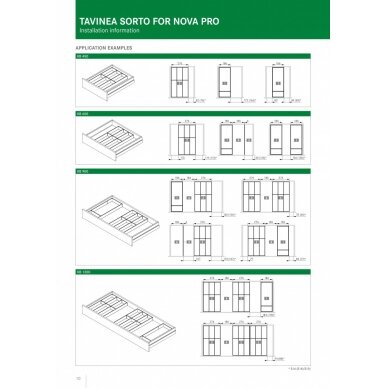 TAVINEA SORTO insert for drawers GRASS 2