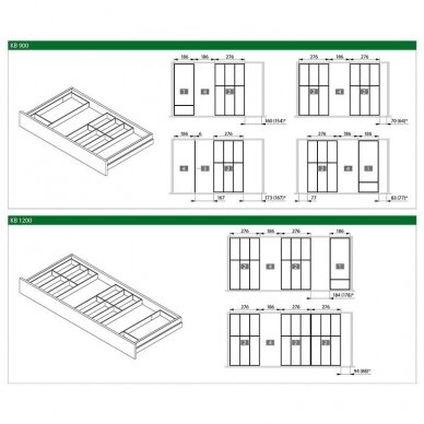 TAVINEA SORTO insert for drawers GRASS 4