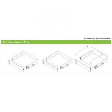„TEN“ vidinis stalčius H-90 mm 1