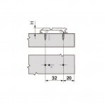 Mounting plate for CLIP top hinge