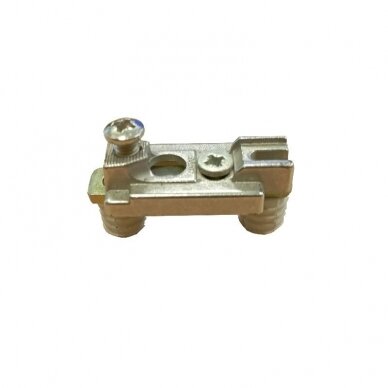 Horizontal mounting plate, knock-in assembly