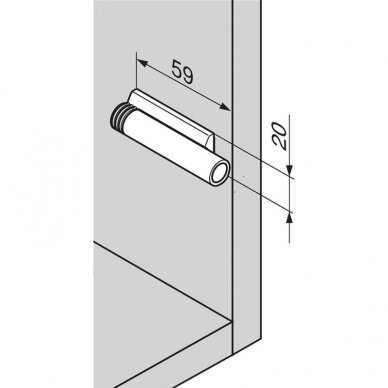 Adapter plate for Blumotion soft closing mechanism 2