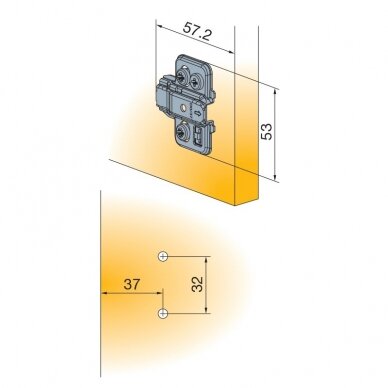 TITUS T-type mounting plate 2