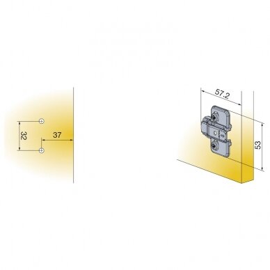 TITUS T-type mounting plate 1