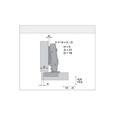 "TOP LINE" profiled door hinge 2