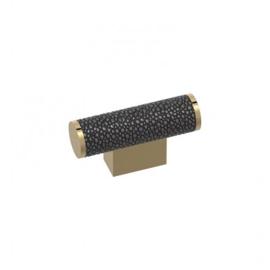 Handle Shagreen cut scroll T-bar combination amalfine 36