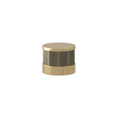 Handle Faceted button recess amalfine 25