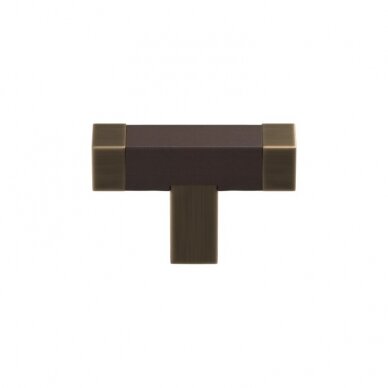 Handle Square T-bar recess leather 22