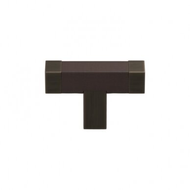 Handle Square T-bar recess leather 32