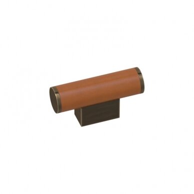 Uchwyt Scroll t-bar bonded leather 18