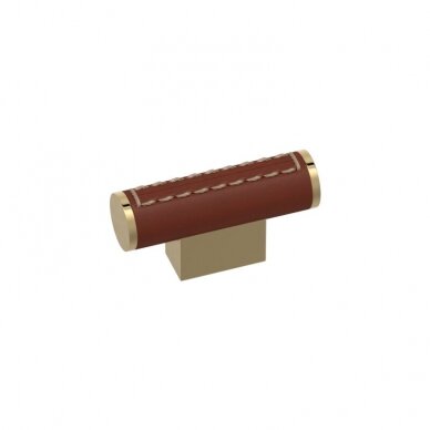 Handle Scroll t-bar recess leather 35