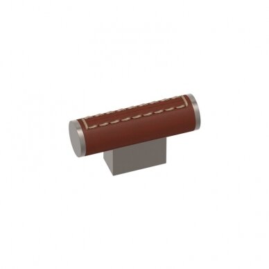 Handle Scroll t-bar recess leather 15