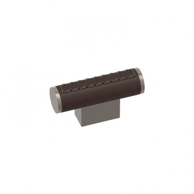 Handle Scroll t-bar recess leather 16