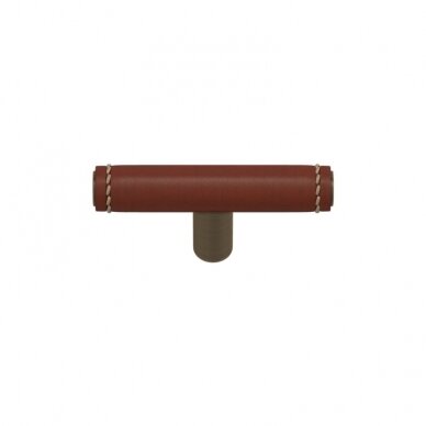 Handle Full covered T-bar saddle leather 19