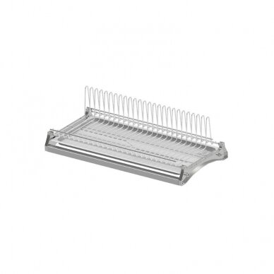 Combi plate and glass rack chrome plated with aluminum frame