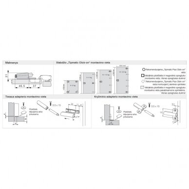 Soft-close adapteris virai NEXIS GR.L170xx 1