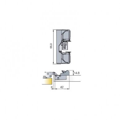 Soft-close for TITUS B-TYPE hinges 2