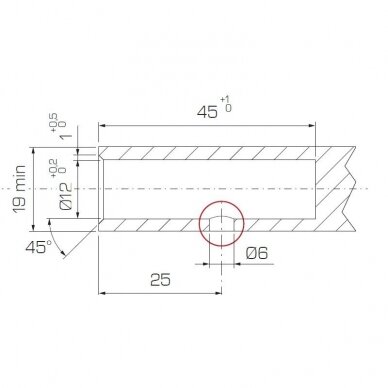 Recessed vertical fitting & Shelf support "VERTIGO" 1