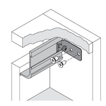 Side fixing bracket for an upper profile