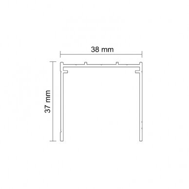 Single upper rail 1