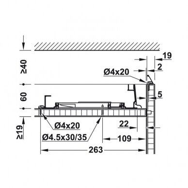 Coplanar sliding door system "Hawa Frontino 20 H FS" for bottom cabinets 2