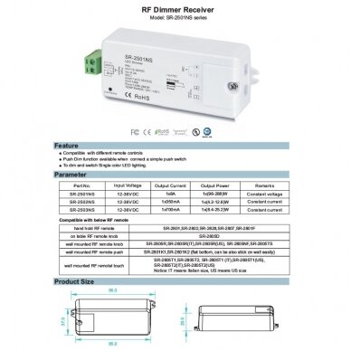 1 channel RF receiver 1