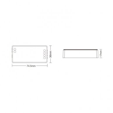 Controller for 1-zone single/ CCT color LED strip EKO 1