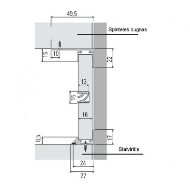 Kitchen wall panel mounting system 1